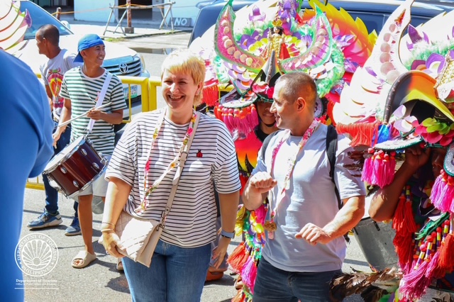 Nearly 100 tourists from Irkutsk arrived at the Kalibo International Airport on October 25, 2025 during the inaugural flight of IrAreo Airline between Russia and the Philippines. The passengers, many of them young couples and families, were warmly received with a traditional cultural presentation by local dancers and drummers.