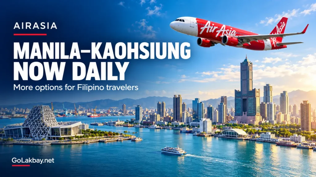AirAsia Makes Manila–Kaohsiung Daily for Filipino Travelers