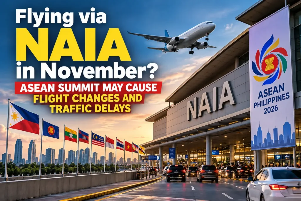 Flying via NAIA in November? ASEAN Summit May Cause Flight Changes and Traffic Delays