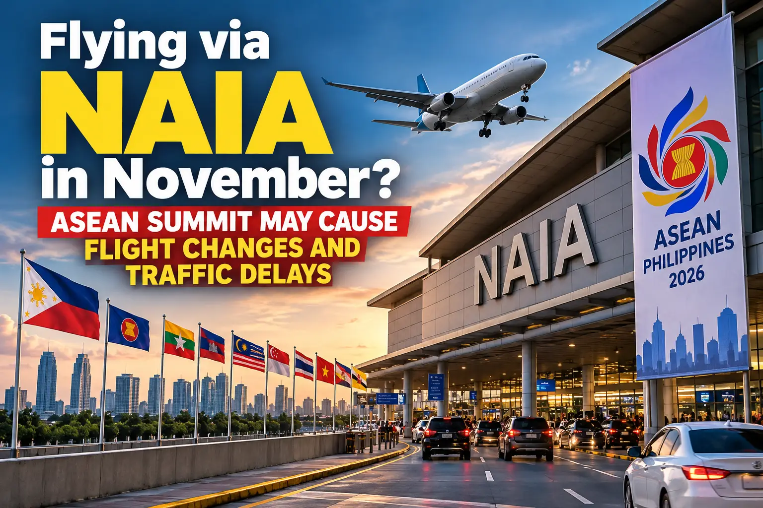 Flying via NAIA in November? ASEAN Summit May Cause Flight Changes and Traffic Delays